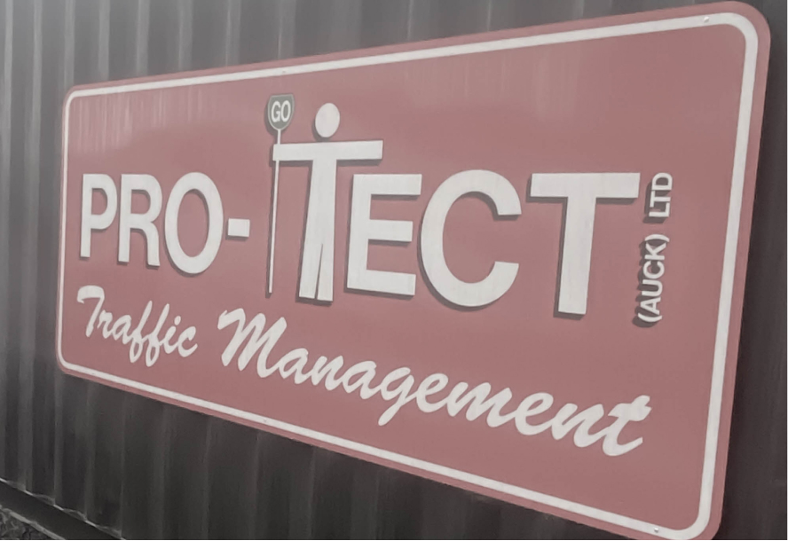 Pro-Tect logo signage